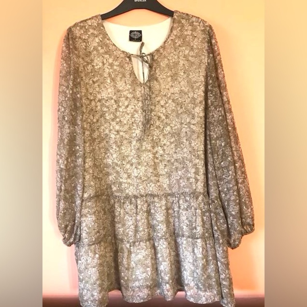 Cal Style Tunic  Tiered  Dress - Picture 4 of 16